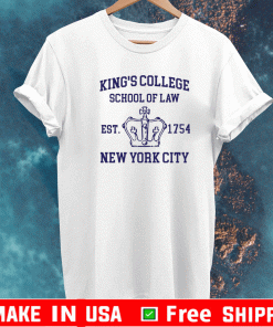 Alexander Hamilton king’s college school of law est 1954 new york city shirt