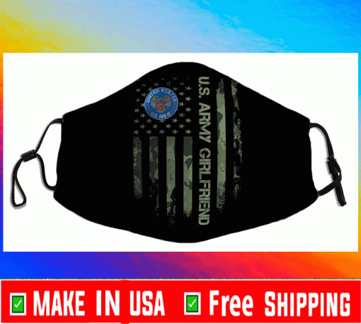 American Camo Flag Proud Army Veteran Girlfriend Cloth Face Mask