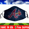 Atlanta Braves Baseball Team Face Mask