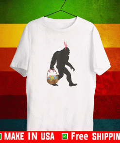 Bigfoot Easter Design with Easter Basket and Bigfoot T-Shirt