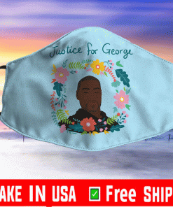 Black Lives Matter Justice For George Face Masks