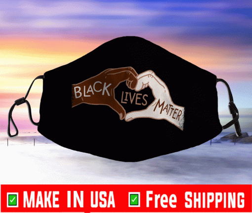 Black Lives Matters - Heart Hands Cloth Face Masks