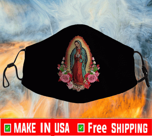 Blessed Mother Plower Cloth Face Masks