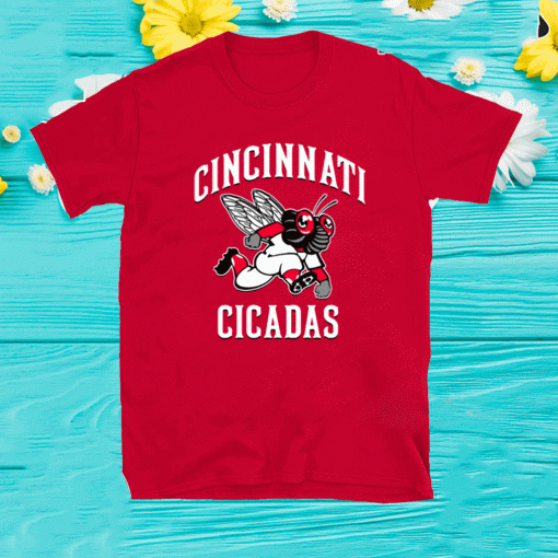 THE CINCINNATI CICADAS BASEBALL TEAM T-SHIRT