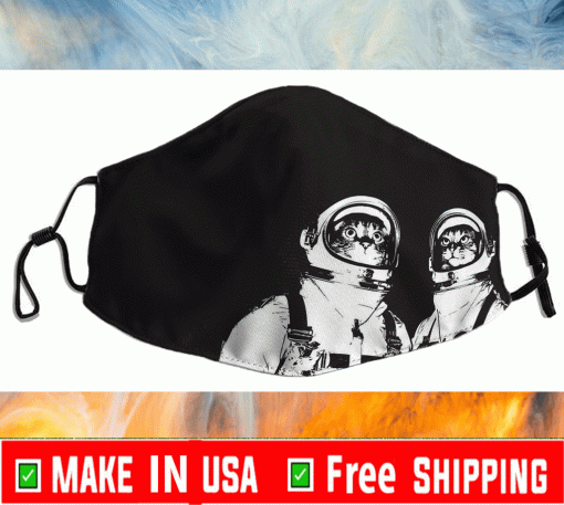 Cat Space Force Cloth Face Masks