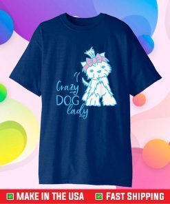 Dog Decor Graphic Image for Dog Crazy Dog Lady Classic T-Shirt