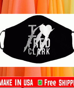 I Love Fred Clark Face Mask