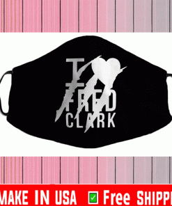 I Love Fred Clark Face Mask