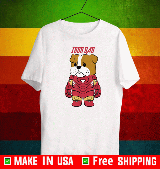 Iron English Bulldog Dad Dog Lover 2021 T-Shirt