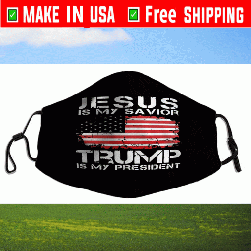 Jesus is My Savior Trump is My President USA 2021 Face Mask