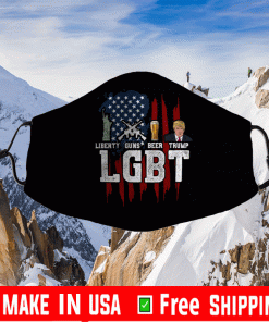 LGBT Liberty Guns Beer Trump Donald Trump Face Mask