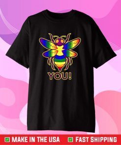 Rainbow Bee You! Gay Pride Awareness Classic T-Shirt