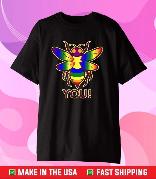 Rainbow Bee You! Gay Pride Awareness Classic T-Shirt