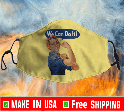 Rosie The Riveter - We Can Do It Feminist Face Mask