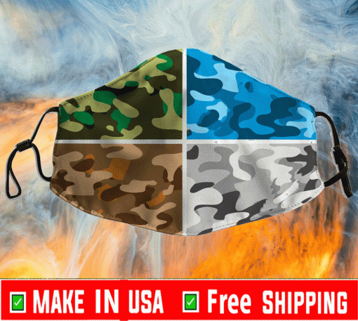 Royalty Free camo Logo Face Masks