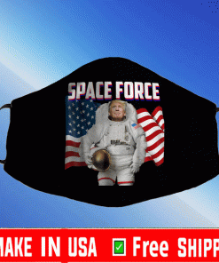 Patriotic Space Force American Flag Trump Face Mask
