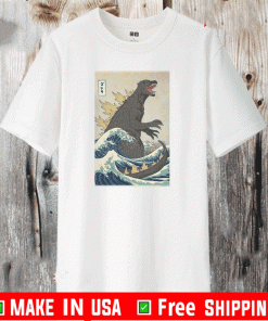The Great Godzilla Off Kanagawa Godzilla Shirt
