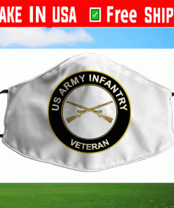 U.S. Army Veteran Infantry Logo Face Masks