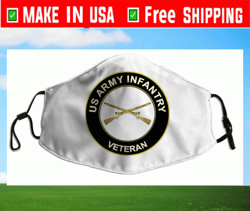 U.S. Army Veteran Infantry Logo Face Masks