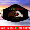 We Stand Together Heart Hands Black Lives Matter Cloth Face Masks