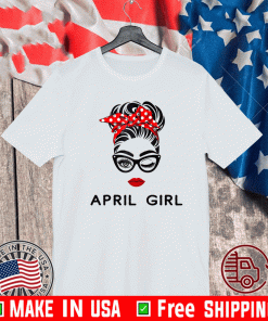 April Girl Wink Eye Woman Face Wink Eyes Lady Shirt