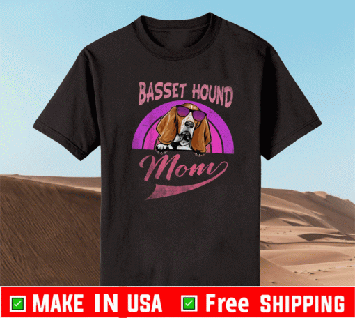 Basset Hound Mom Mother’s Day Vintage T-Shirt