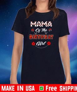 mama Of The Birthday Girl - Family Ladybug Birthday T-Shirt