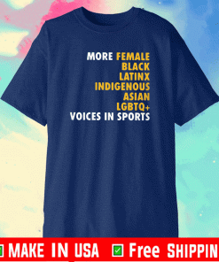 More Diverse Voices in Sports Shirt