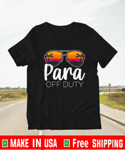 Para Off Duty Beach Sunset T-Shirt