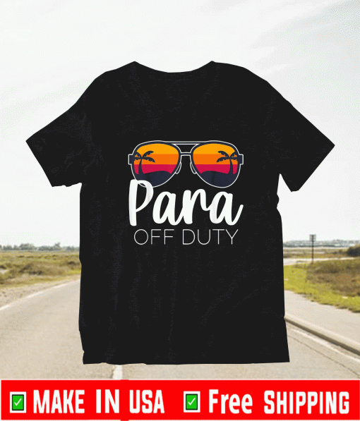 Para Off Duty Beach Sunset T-Shirt