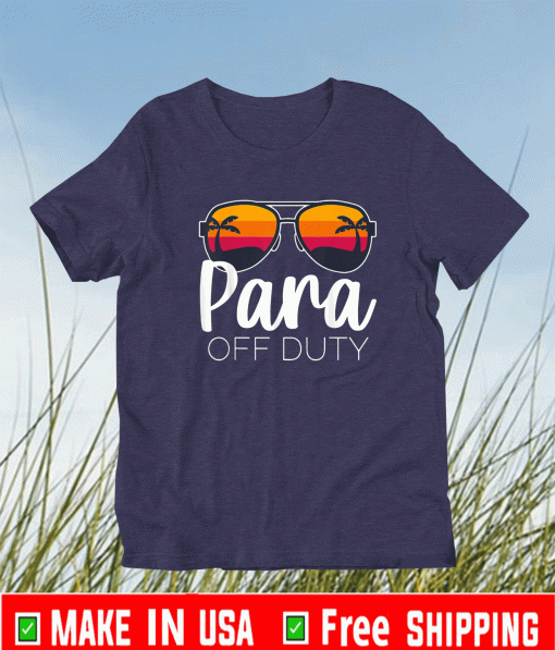 Para Off Duty Beach Sunset T-Shirt