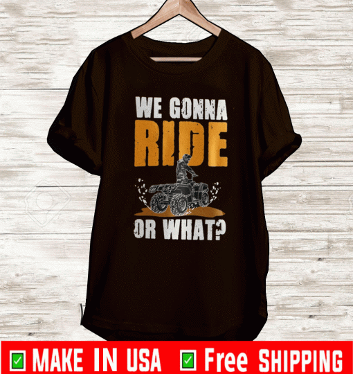 We Gonna Ride Or What Shirt