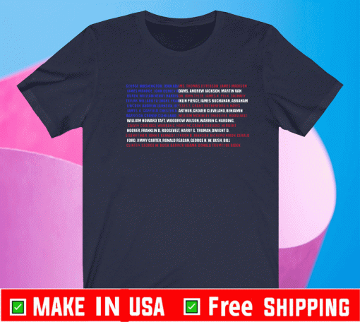 All USA Presidents from George Washington to Joe Biden T-Shirt
