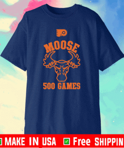 BILL MELTZER KEVIN HAYES MOOSE 500 GAMES SHIRT