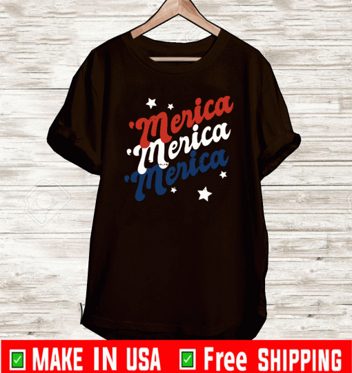 MERICA RED, WHITE & BLUE COLOR SHIRT