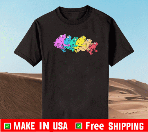 PFIZER RAINBOW GAY FROG TEE SHIRTS