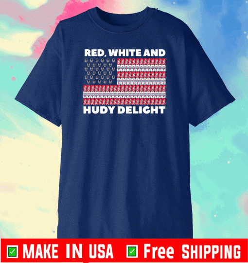 RED WHITE AND HUDY DELIGHT SHIRT