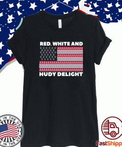 RED WHITE AND HUDY DELIGHT SHIRT