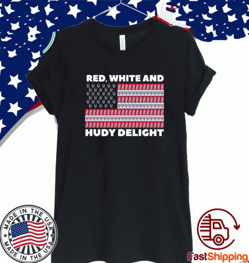 RED WHITE AND HUDY DELIGHT SHIRT