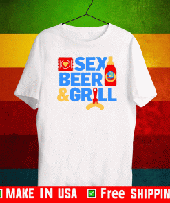 Sex Beer And Grill Koszulka Męska Shirt