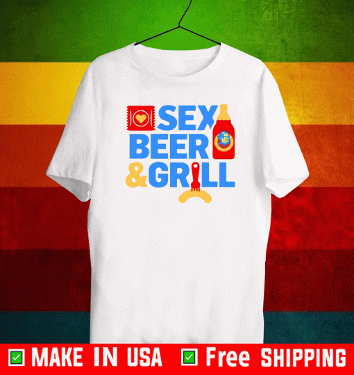 Sex Beer And Grill Koszulka Męska Shirt