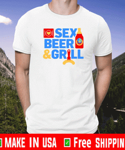 Sex Beer And Grill Koszulka Męska Shirt