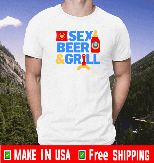 Sex Beer And Grill Koszulka Męska Shirt