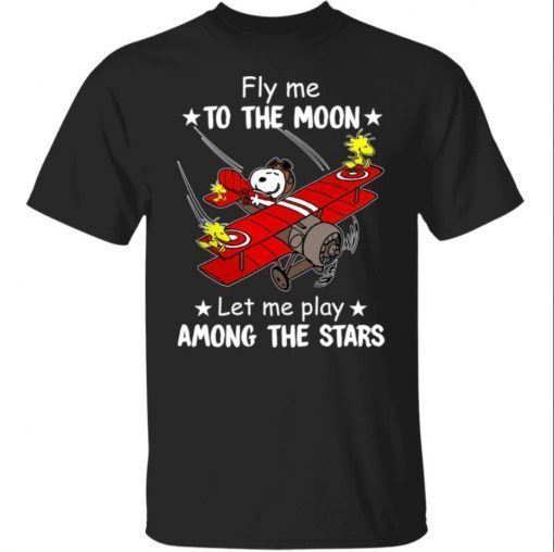 Snoopy fly me to the moon let me play among the stars shirt