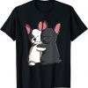 Cute Kawaii Dog Hugging French Bulldogs T-Shirt