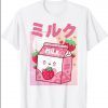 Strawberry Milk Fashion Shake Kawaii Pink Japan Streetwear T-Shirt