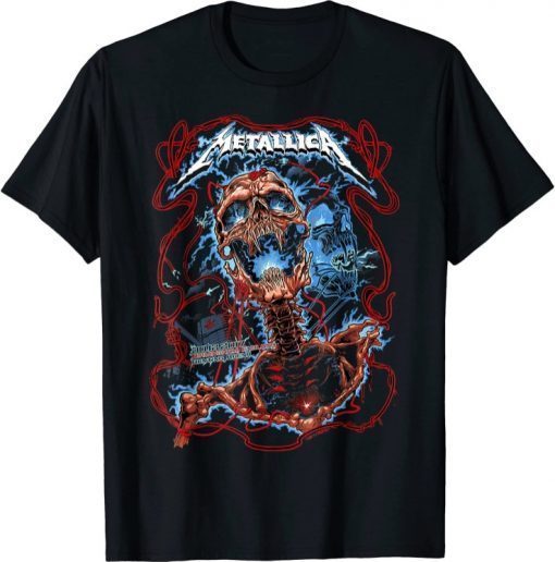 Love Metallicas Skull Lightning Blue 2021 T-Shirt