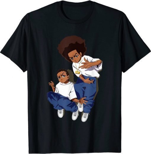 Boondock Riley-Huey Black Sitcom African American Cartoon Tee T-Shirt