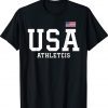 USA Athletics Patriotic Women Men Kids American Flag Sports T-Shirt