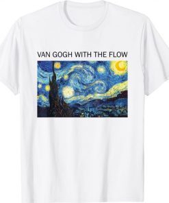 van gogh with the flow starry night T-Shirt